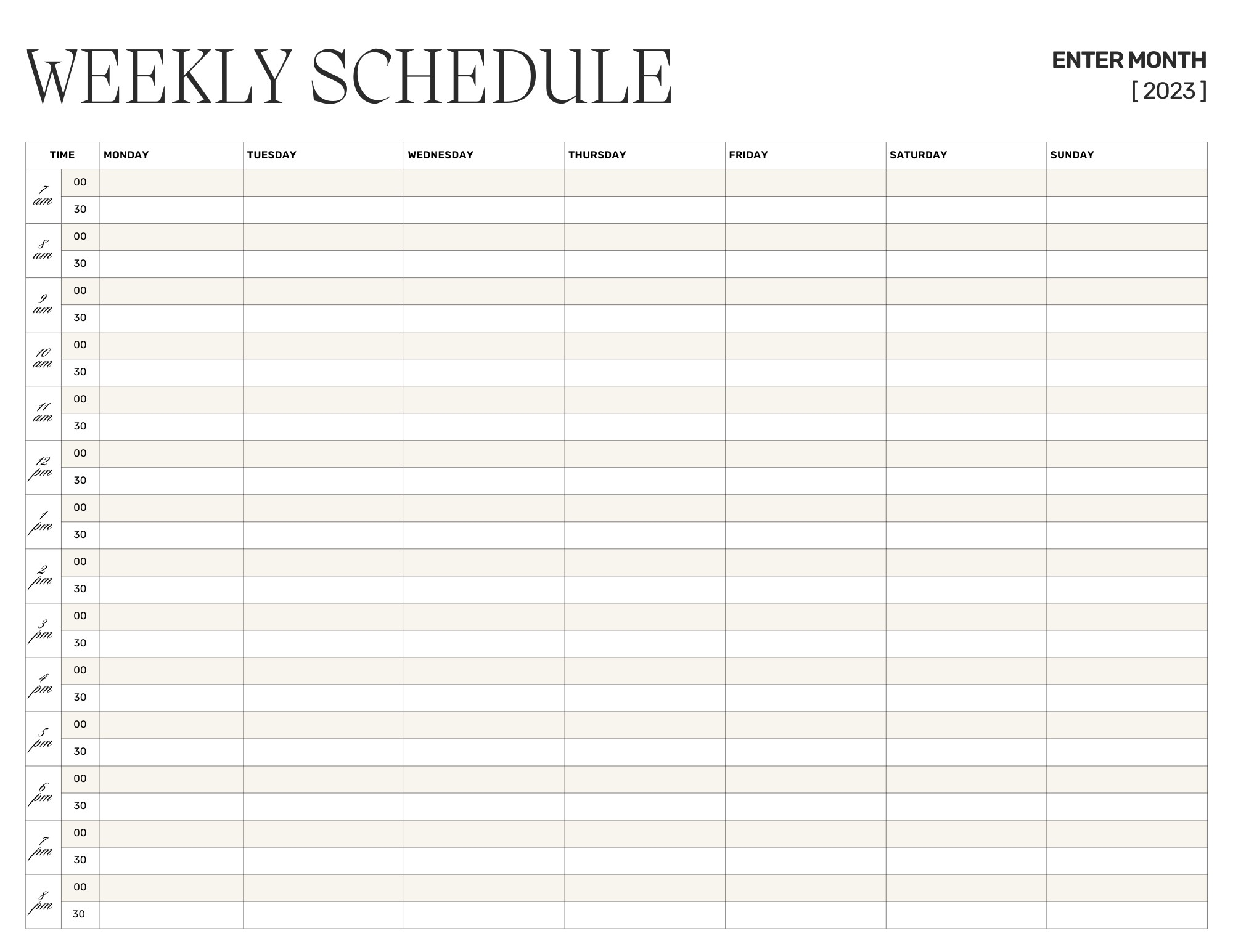 Tailoring Work Schedules for Employees for Different Industries