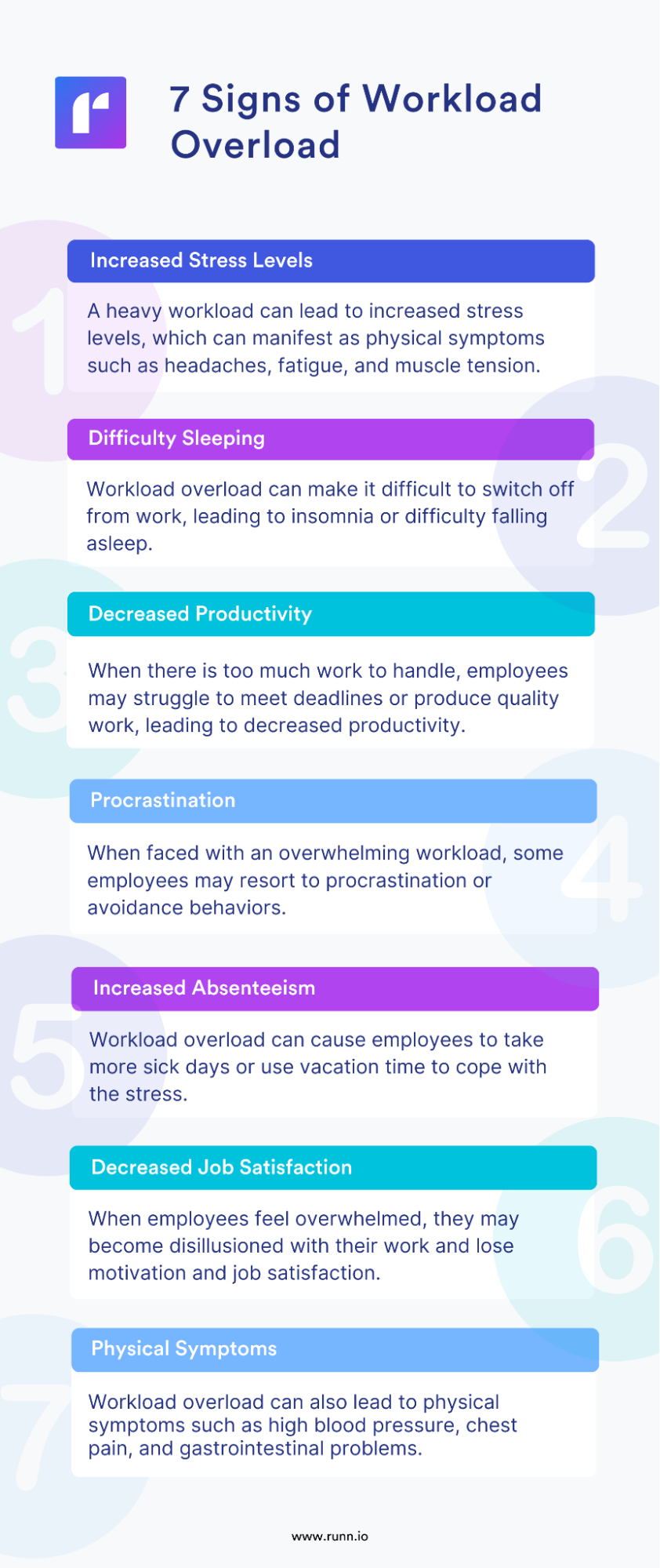7 Sign of workload overload