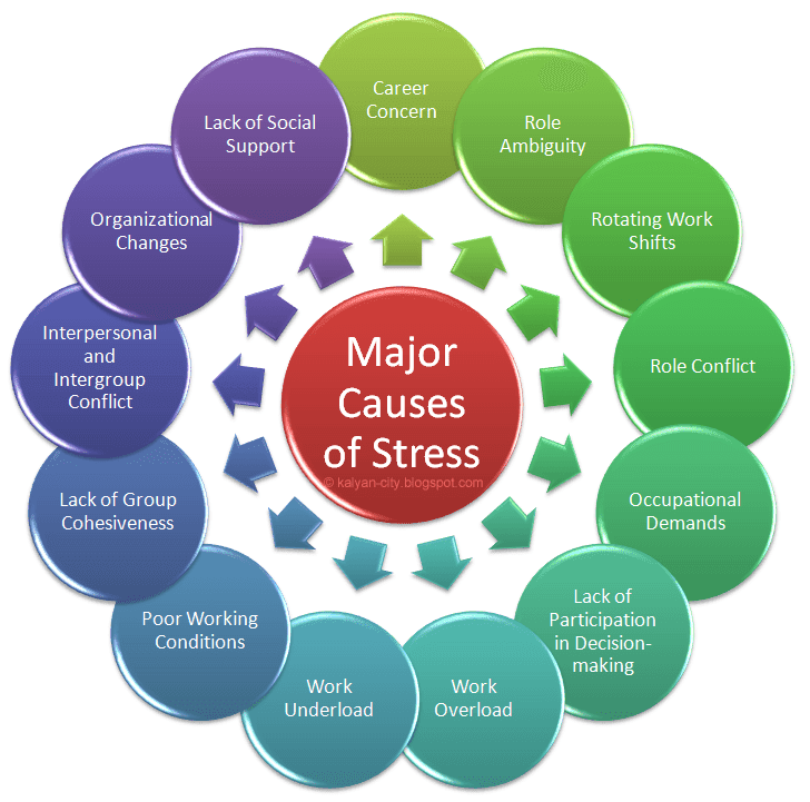 What are the causes of work stress